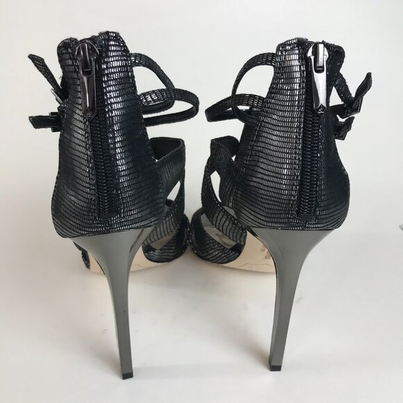 Sam Edelman Metallic Strappy Stiletto Sandals - Picture 3 of 9